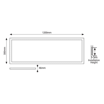 ΦΩΤΙΣΤΙΚΟ ΕΞΩΤΕΡΙΚΟ BACKLIGΗΤ UGR19 120X30 45W 6500Κ 220-240V ΛΕΥΚΟ