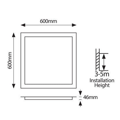 ΦΩΤΙΣΤΙΚΟ BACKLIGΗΤ UGR19 60X60 27-34-40-48W 4000Κ 220-240V ΛΕΥΚΟ