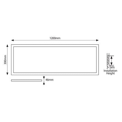ΦΩΤΙΣΤΙΚΟ ΧΩΝΕΥΤΟ BACKLIGΗΤ PRO UGR19 120X30 32W 6500Κ 220-240V ΛΕΥΚΟ