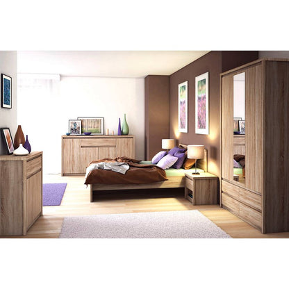 Κρεβάτι Norton Διπλό Χωρίς Πάτωμα Sonoma 160x200εκ