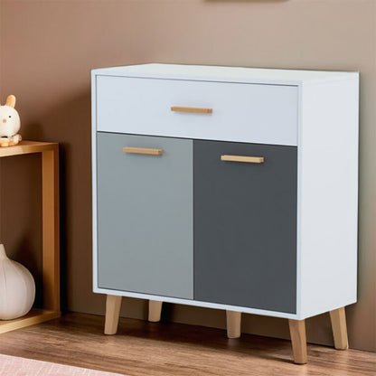 Κομότα Timmy Λευκό-Γραφίτη-Γκρι 84x36x92