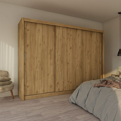 Ντουλάπα Grandio Χρυσό Δρυς 250x60x215