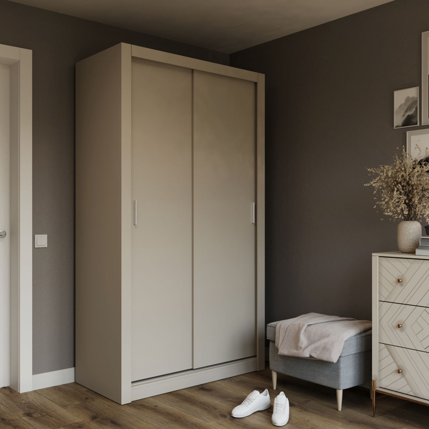 Ντουλάπα Linea Cashmere 120x60x215