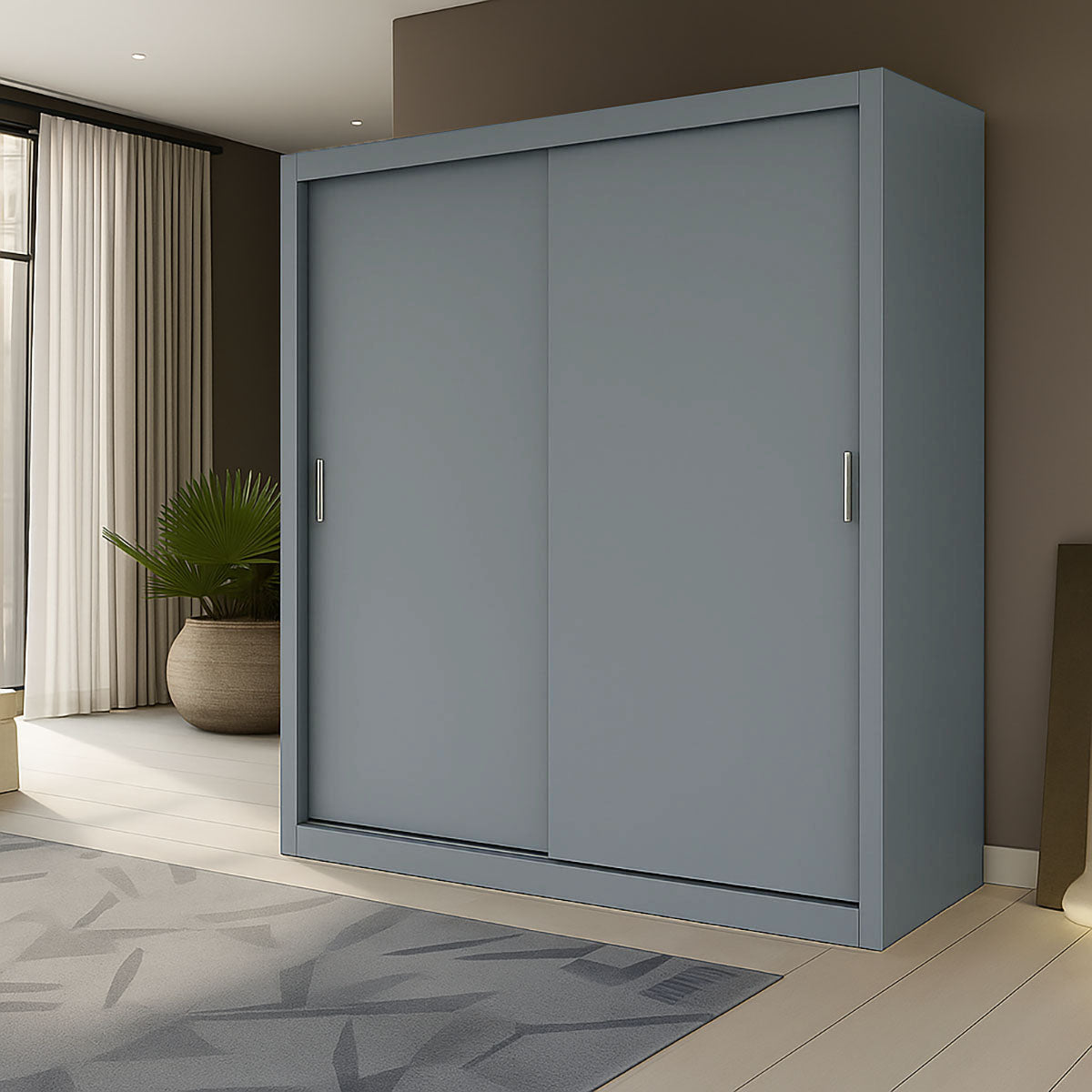 Ντουλάπα Reflex Γκρι 180x60x215