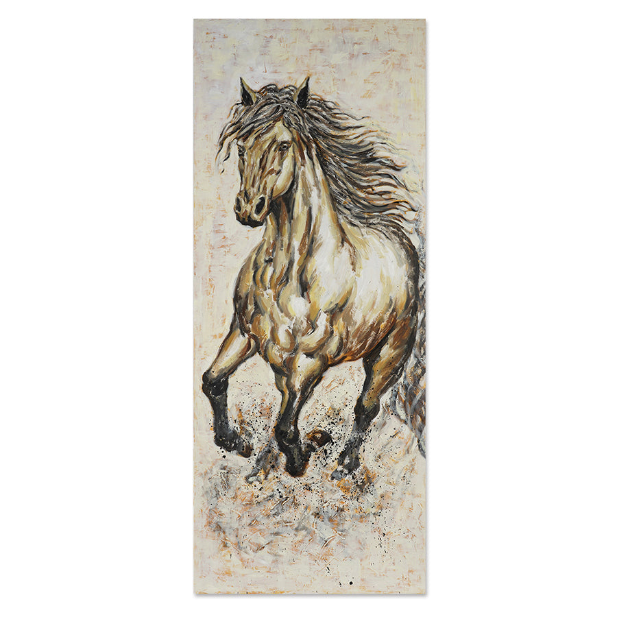 Painting "Horse" Canvas 60x150x3