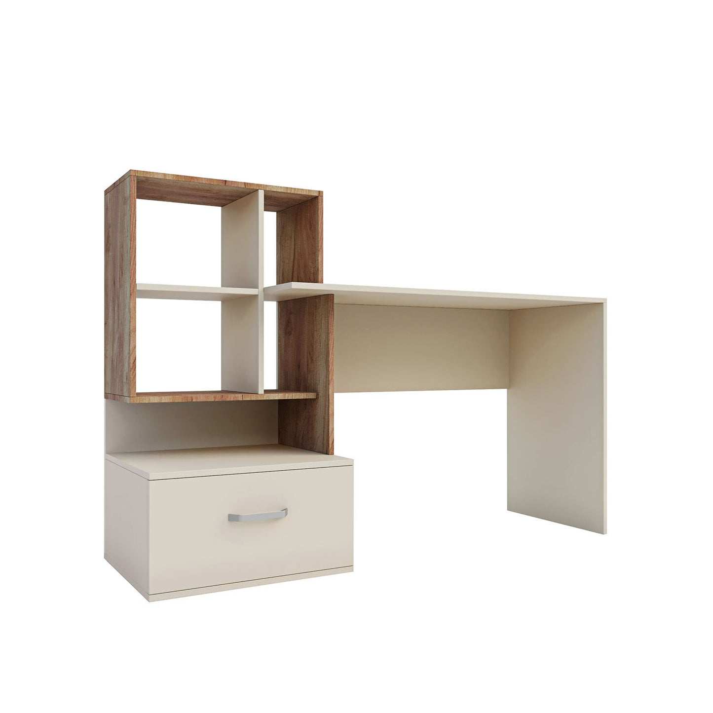 Γραφείο Viola Μπεζ-Σκούρο Δρυς 149x48x105