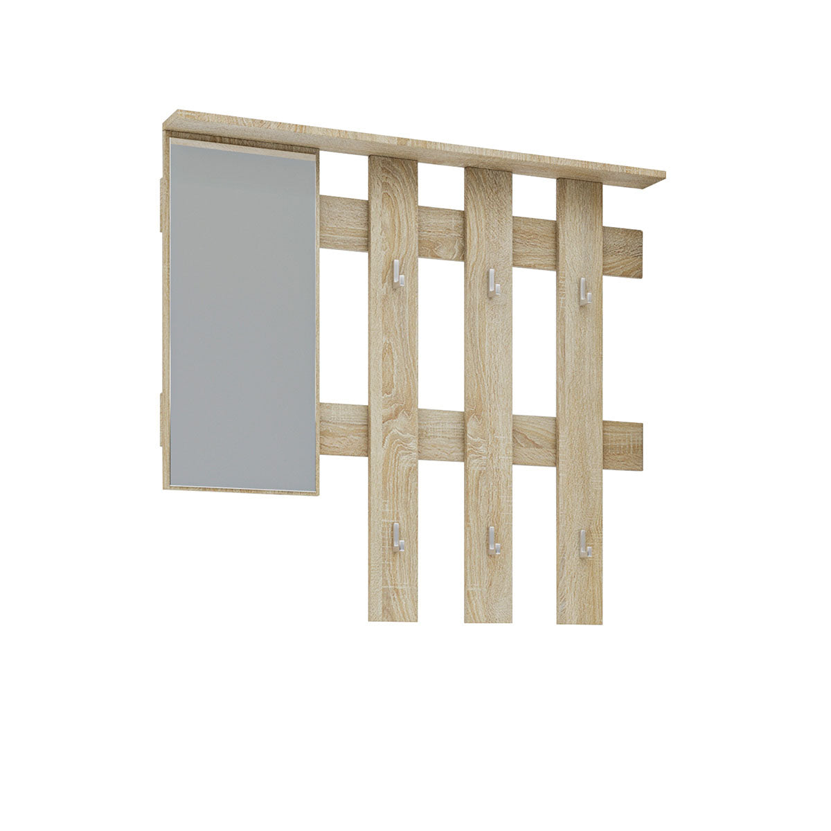 Κρεμάστρα Reno με Καθρέπτη Σονόμα 100x10x90