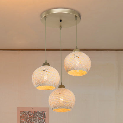 Φωτιστικό Οροφής Τρίφωτο PWL-1121 Ε27 Κρεμ-Χρυσό Φ40x75