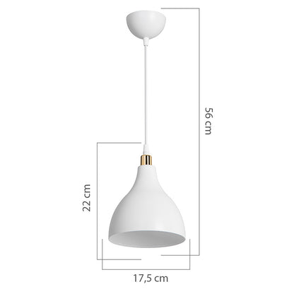 Φωτιστικό Οροφής Μονόφωτο Lofty Ε27 Λευκό Φ18x22