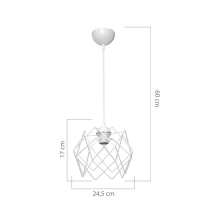 Φωτιστικό Οροφής E27 Μονόφωτο Teeby Μέταλλο σε Λευκή Απόχρωση Φ22x17