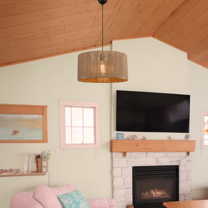 Φωτιστικό Οροφής Μονόφωτο Lambu Ε27 σε Φυσική Απόχρωση Φ40x20