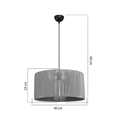 Φωτιστικό Οροφής Μονόφωτο Lambu Ε27 σε Φυσική Απόχρωση Φ40x20