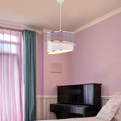 Φωτιστικό Οροφής Μονόφωτο Loopy Ε27 Μωβ-Λευκό Φ30x18