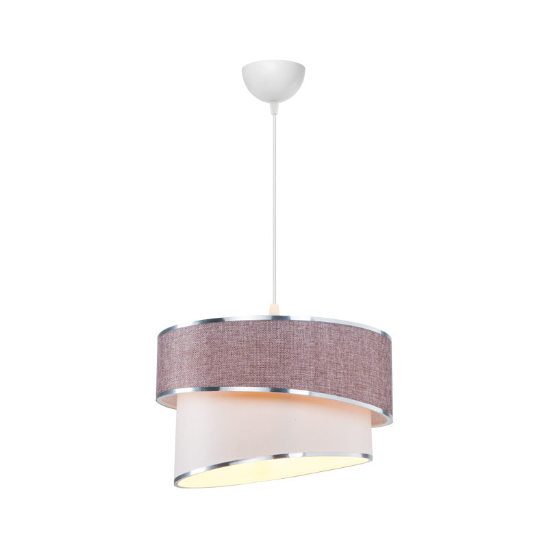 Φωτιστικό Οροφής Μονόφωτο Loopy Ε27 Μωβ-Λευκό Φ30x18