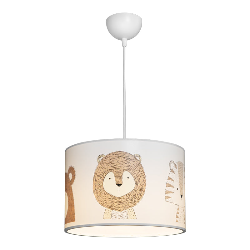 Παιδικό Φωτιστικό Οροφής Safari LED E27 Πολύχρωμο PVC Φ30x20