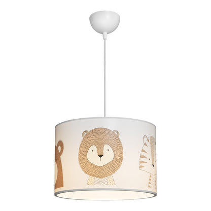 Παιδικό Φωτιστικό Οροφής Safari LED E27 Πολύχρωμο PVC Φ30x20