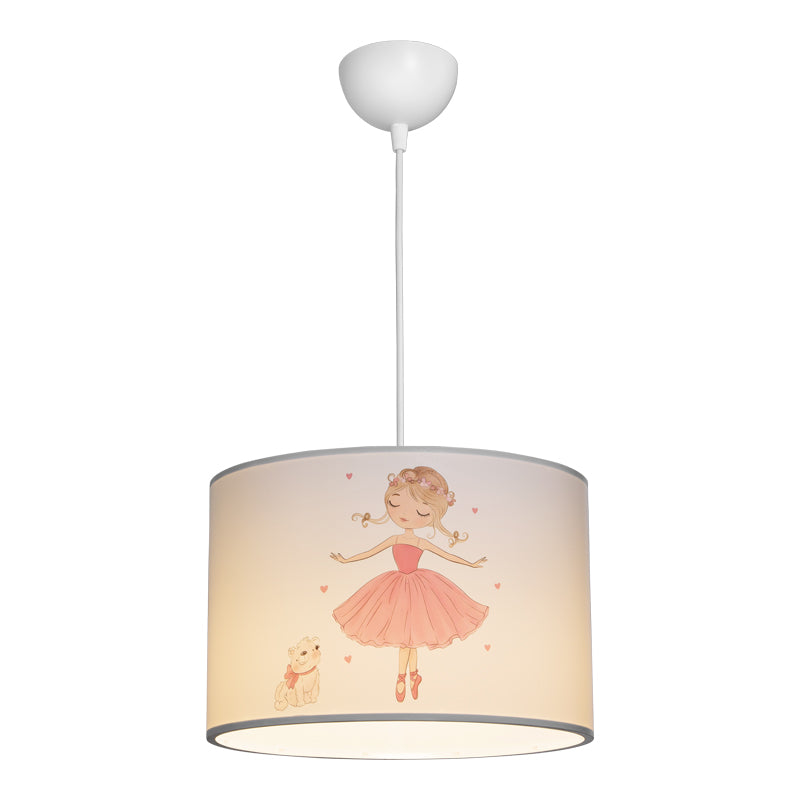 Παιδικό Φωτιστικό Οροφής Ballerina LED E27 Πολύχρωμο PVC Φ30x20