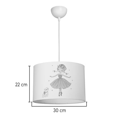 Παιδικό Φωτιστικό Οροφής Ballerina LED E27 Πολύχρωμο PVC Φ30x20