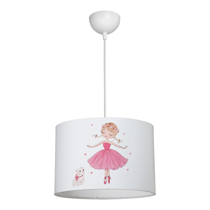 Παιδικό Φωτιστικό Οροφής Ballerina LED E27 Πολύχρωμο PVC Φ30x20