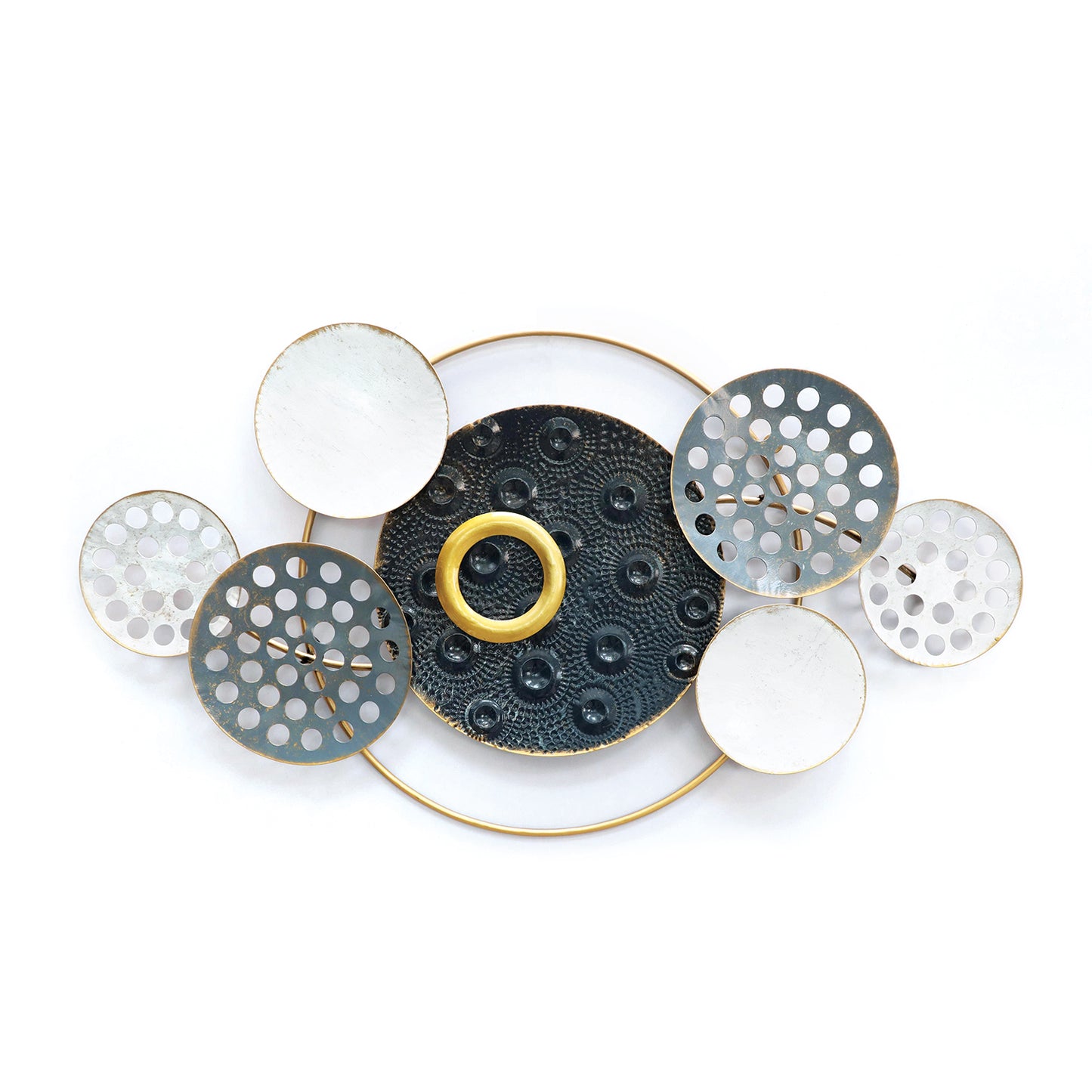 Decorative Wall Circles Metal 91x50x6.5