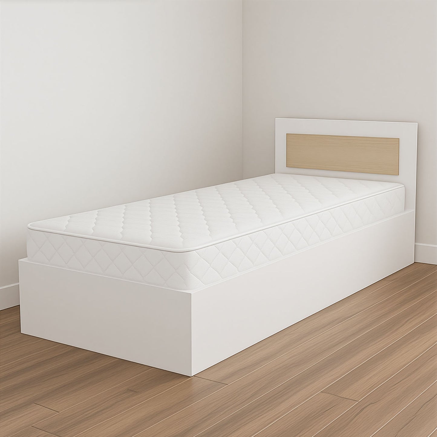 Κρεβάτι Viva Λευκό-Σονόμα 90x200εκ