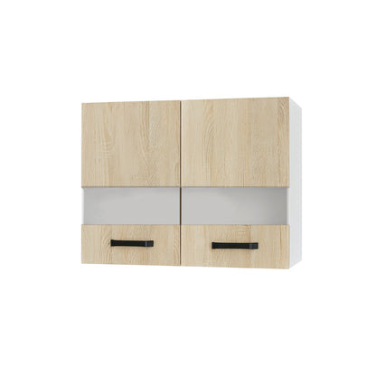 Πάνω Ντουλάπι-Βιτρίνα Anita Σονόμα 80x30x57