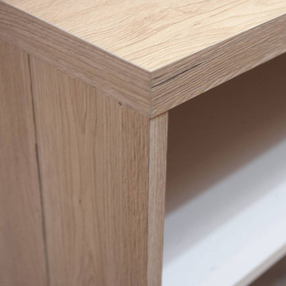 Σετ Εισόδου 3 Τεμ. Ruta με Καθρέπτη και Μαξιλάρι Χρυσός Δρυς με Λευκό 150x40x199