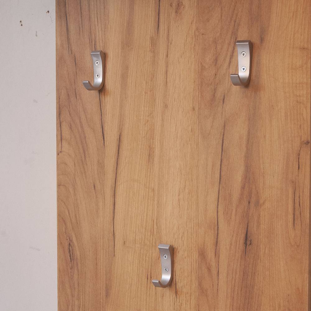 Σετ Εισόδου 3 Τεμ. Ruta με Καθρέπτη και Μαξιλάρι Χρυσός Δρυς με Λευκό 150x40x199