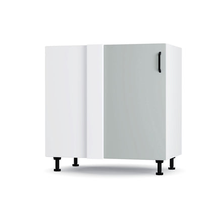 Modest Κάτω Γωνιακό Ντουλάπι Γκρι 100x48x82