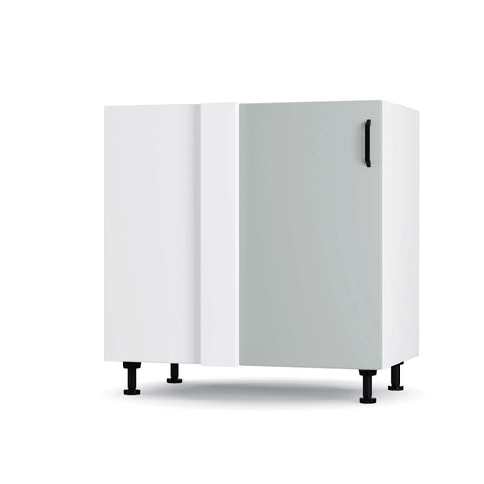 Modest Κάτω Γωνιακό Ντουλάπι Γκρι 100x48x82