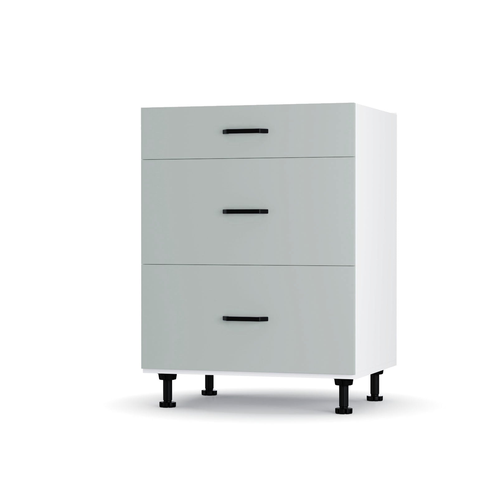Modest Κάτω Ντουλάπι Συρταριέρα Γκρι 60x48x82