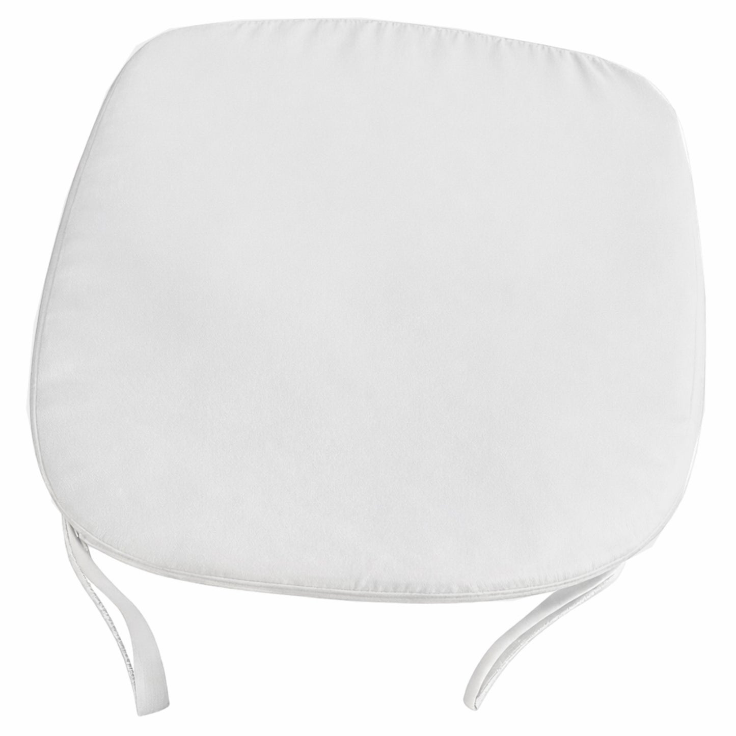 Plumora Chair Cushion White Waterproof Fabric 43x42cm