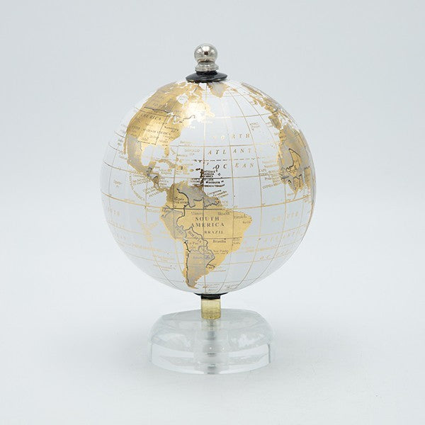 ΥΔΡΟΓΕΙΟΣ ΜΕΤΑΛΛΙΚΗ ΛΕΥΚΟ-ΧΡΥΣΟ 13x20εκ