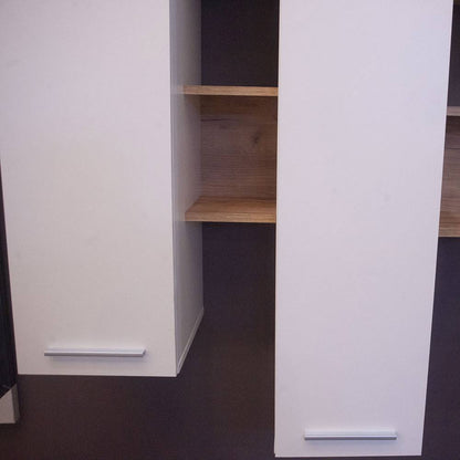 Σύνθεση Τηλεόρασης Astin 203x45.3x180 Χρυσός Δρυς με Λευκό