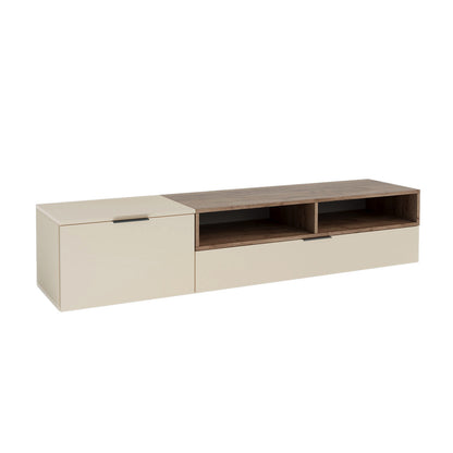 Έπιπλο TV Morocco Μπεζ-Σκούρο Δρυς 175x39x35