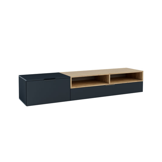 Έπιπλο TV Morocco Ανθρακί-Χρυσό Δρυς 175x39x35