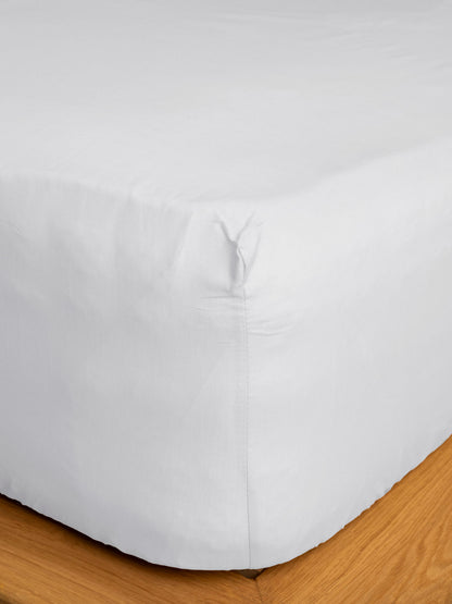 Κατωσέντονο Cotton Feelings με Λάστιχο 100 White Μονό 100x200+30εκ