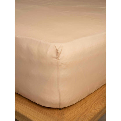 Κατωσέντονο Cotton Feelings με Λάστιχο 110 Beige Μονό 100x200+30εκ