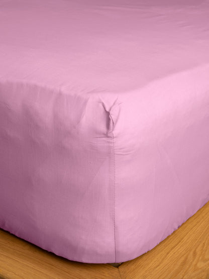 Κατωσέντονο Cotton Feelings με Λάστιχο 102 Lila Μονό 100x200+30εκ