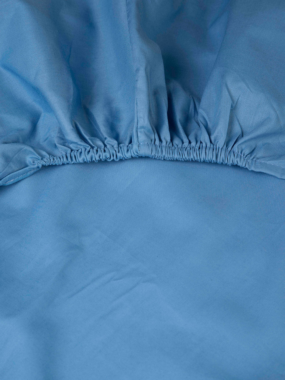 Κατωσέντονο Cotton Feelings με Λάστιχο 104 Blue Μονό 100x200+30εκ