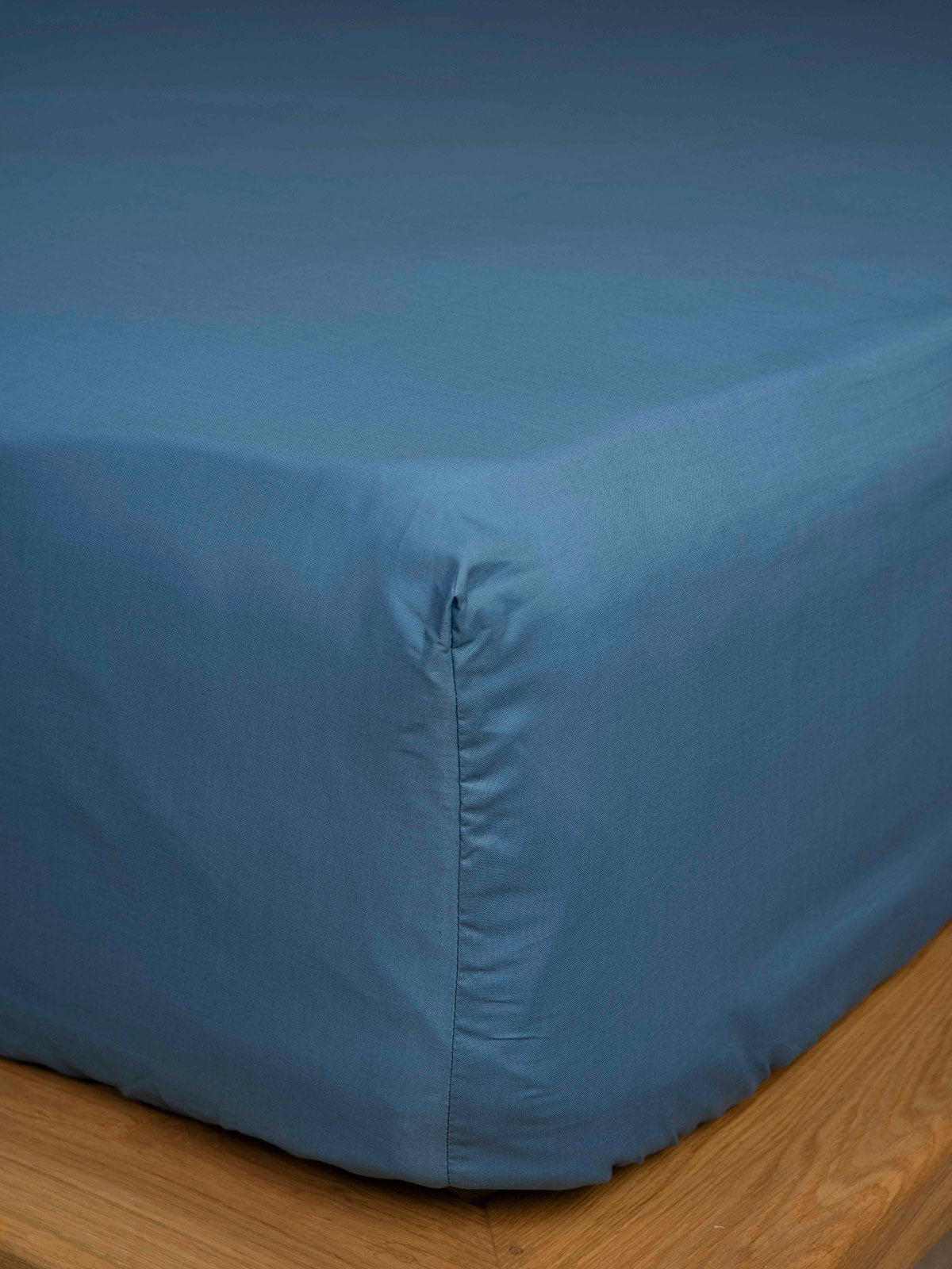 Κατωσέντονο Cotton Feelings με Λάστιχο 104 Blue Ημίδιπλο 120x200+30εκ
