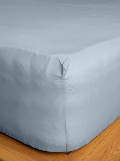 Κατωσέντονο Cotton Feelings με Λάστιχο 103 Light Blue Διπλό 160x200+30εκ