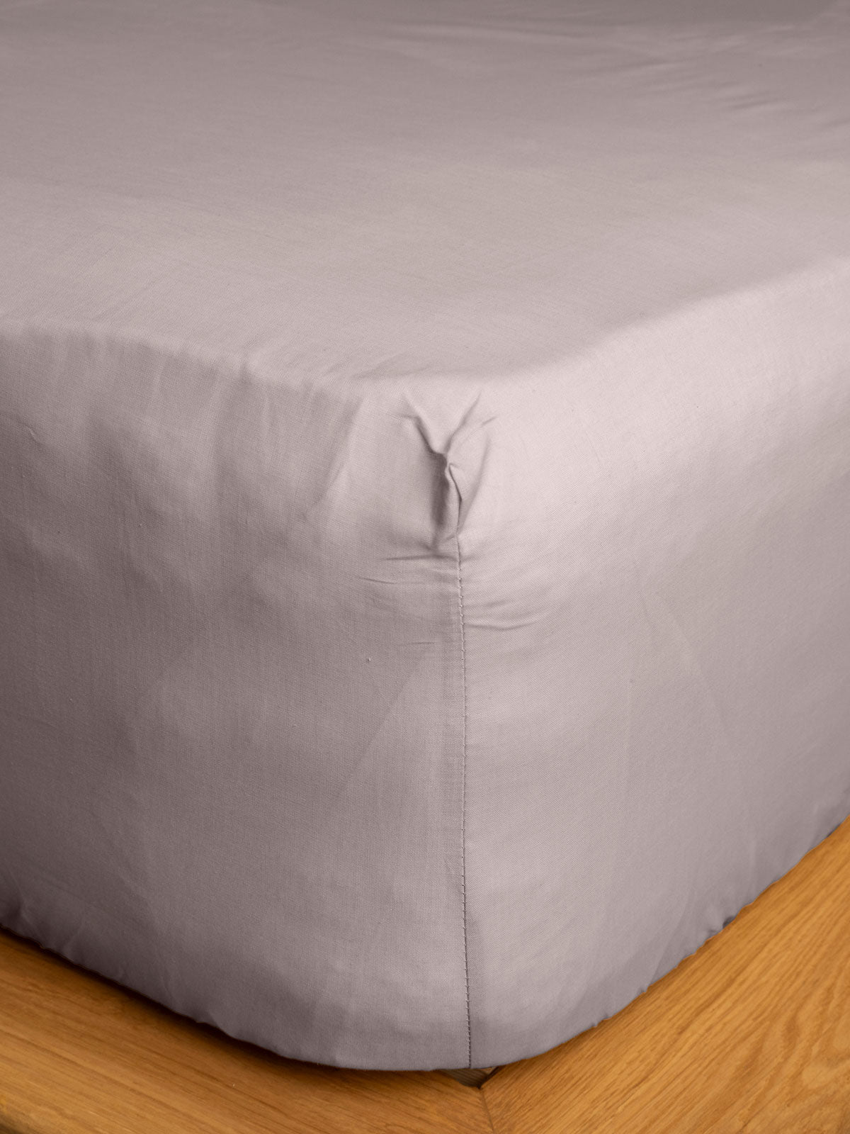 Κατωσέντονο Cotton Feelings με Λάστιχο 106 Light Grey Διπλό 160x200+30εκ