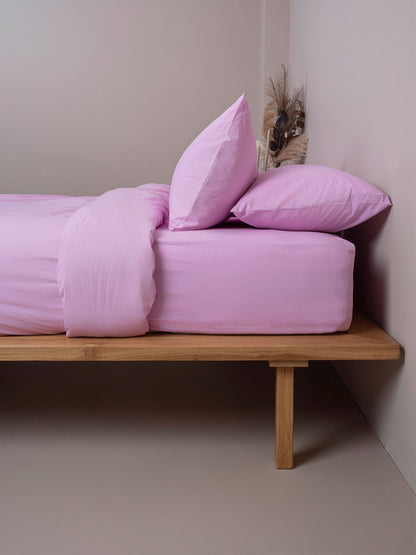 Σεντόνι Cotton Feelings Φλατ 102 Lila Υπέρδιπλο 235x270εκ