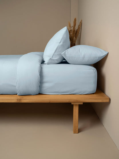 Σεντόνι Cotton Feelings Φλατ 103 Light Blue Υπέρδιπλο 235x270εκ