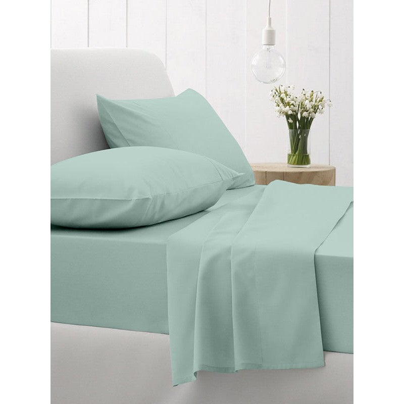 Σεντόνι Cotton Feelings Φλατ 105 Aqua Υπέρδιπλο 235x270εκ