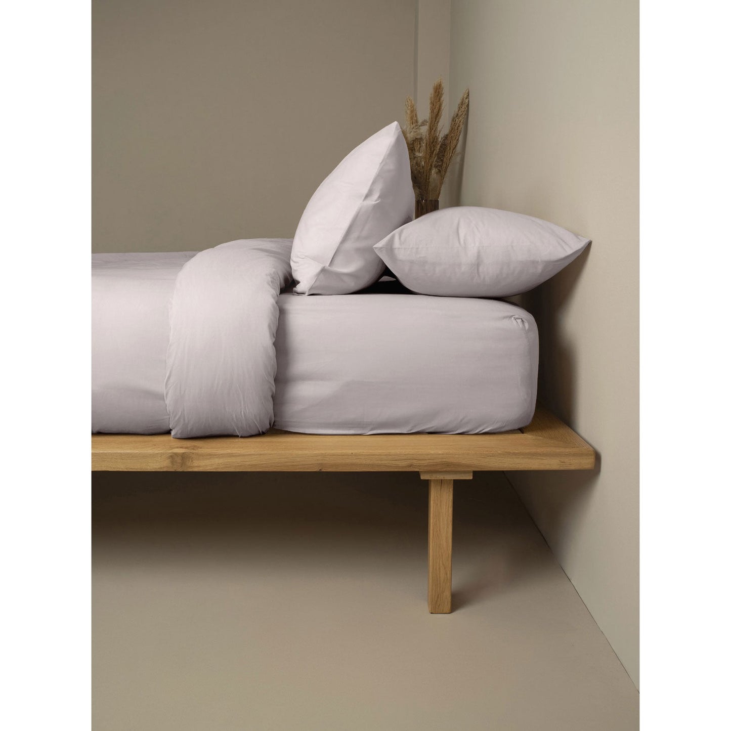 Σεντόνι Cotton Feelings Φλατ 106 Light Grey Υπέρδιπλο 235x270εκ