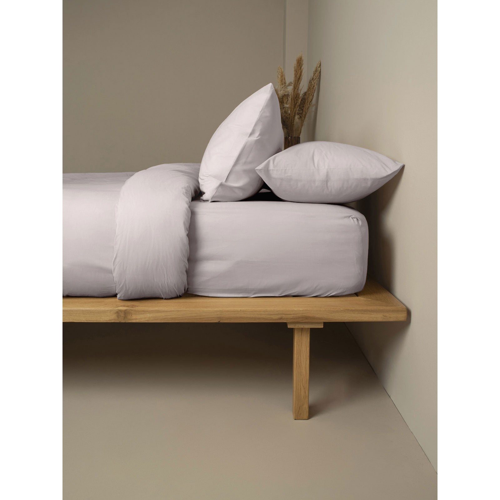 Σεντόνι Cotton Feelings Φλατ 106 Light Grey Υπέρδιπλο 235x270εκ