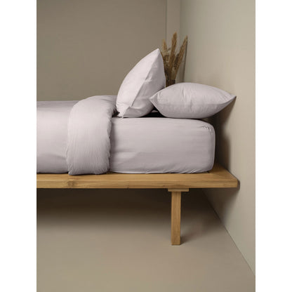 Σεντόνι Cotton Feelings Φλατ 106 Light Grey Υπέρδιπλο 235x270εκ