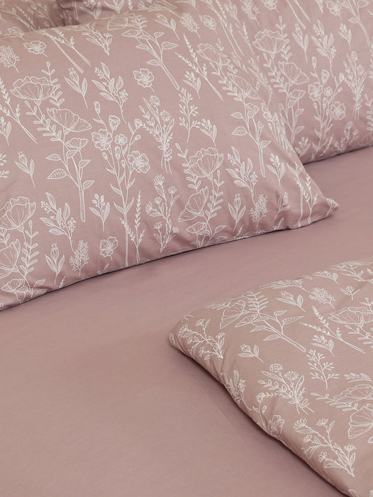 Σετ Σεντόνια Cotton Feelings 2050 Powder Μονό με Λάστιχο 105x205+30εκ